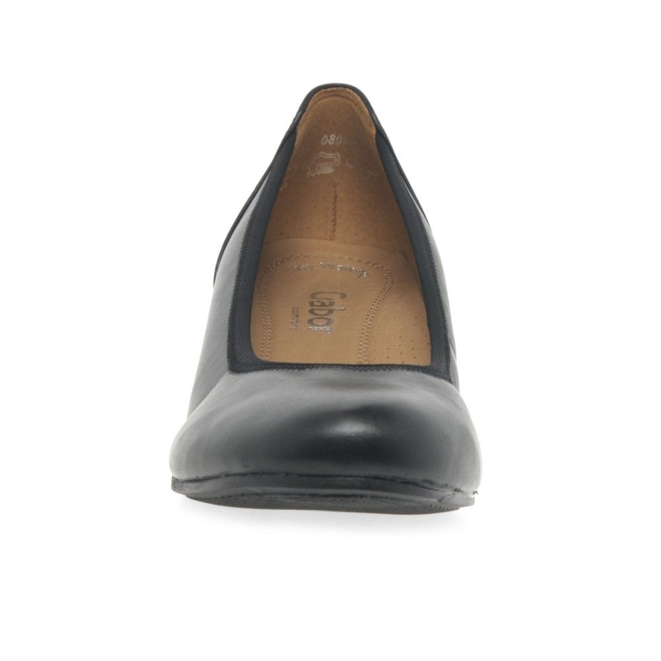 Gabour | Escarpins Compensés Bas Chester Noirs Exclusifs Pour Femmes